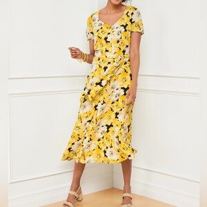 Talbots Stretch Crepe Midi Dress (4)